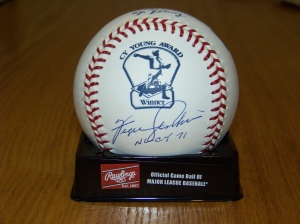 fergie cy young logo ball 2